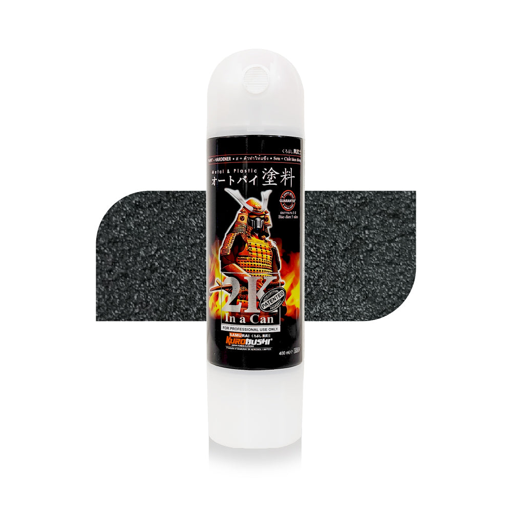 Black PU undercarriage epoxy can with spray nozzle, 2K08