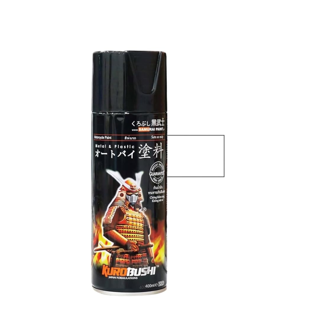 Samurai Kurobushi Motorcycle Paint Colours K415 White Spray Paint 400 ml (Pack of 1)
