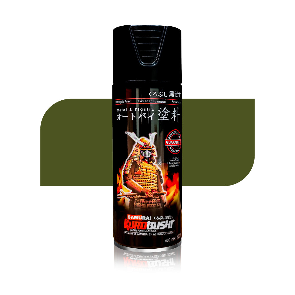 Spray N Shine Army Green 20 142 spray paint, a vibrant automotive colour shade for cars, bikes and two-wheelers, ideal for touch-up and full body.