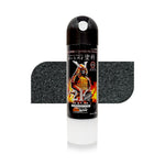 Bike spray color can with a black cap and samurai-themed label, displayed against a textured dark background for motorcycle paint use.