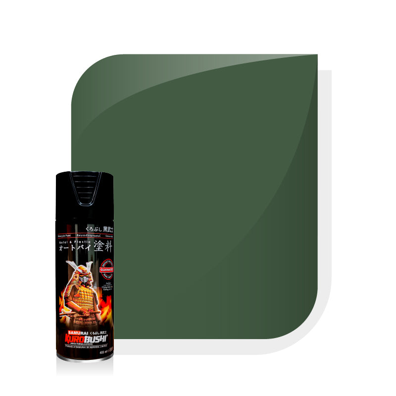 146 Soldier Green aerosol spray colour by Spray N Shine, a durable automotive grade classic colour finish for scooters, cars and motorcycles alike.