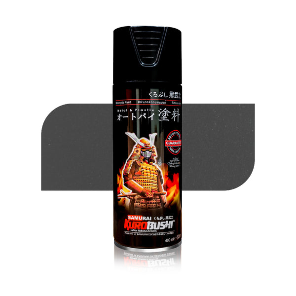Black Grey Met K414 aerosol spray colour by Spray N Shine, a durable automotive grade pearl colour finish for scooters, cars and motorcycles alike.