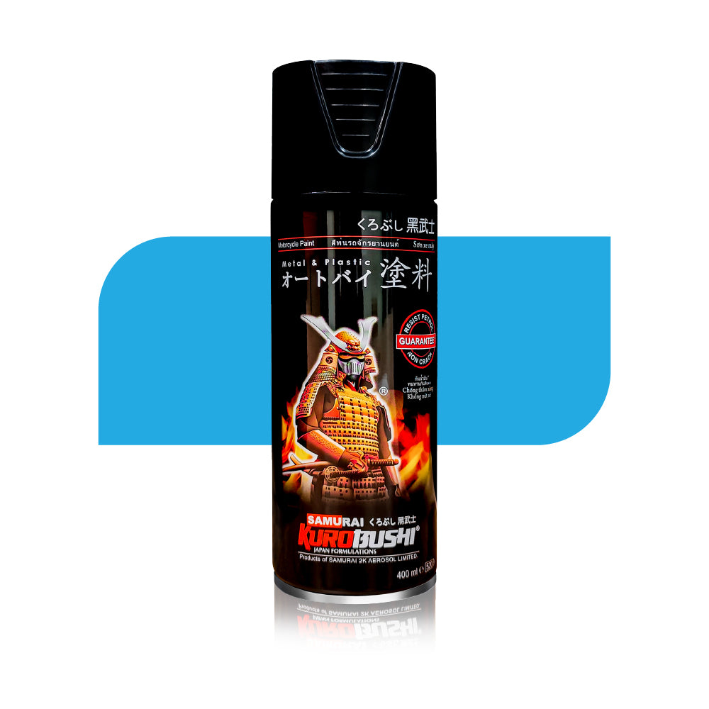 Blue 21 312 aerosol spray colour by Spray N Shine, a durable automotive grade automotive colour finish for scooters, cars and motorcycles alike.