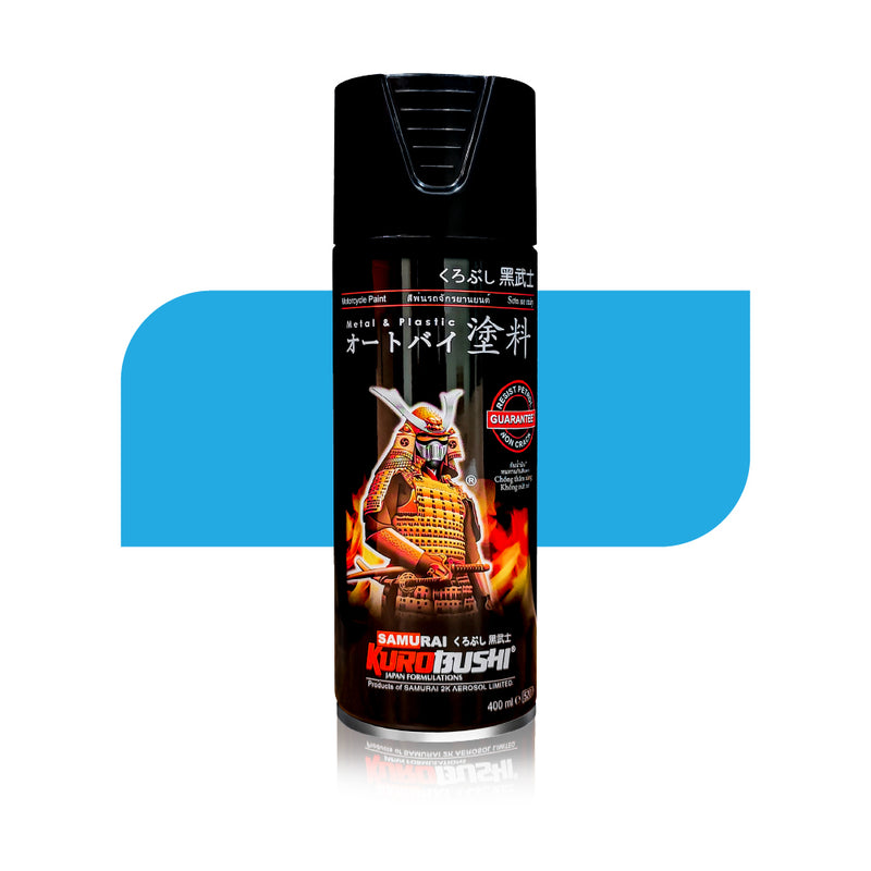 Blue 21 312 aerosol spray colour by Spray N Shine, a durable automotive grade automotive colour finish for scooters, cars and motorcycles alike.