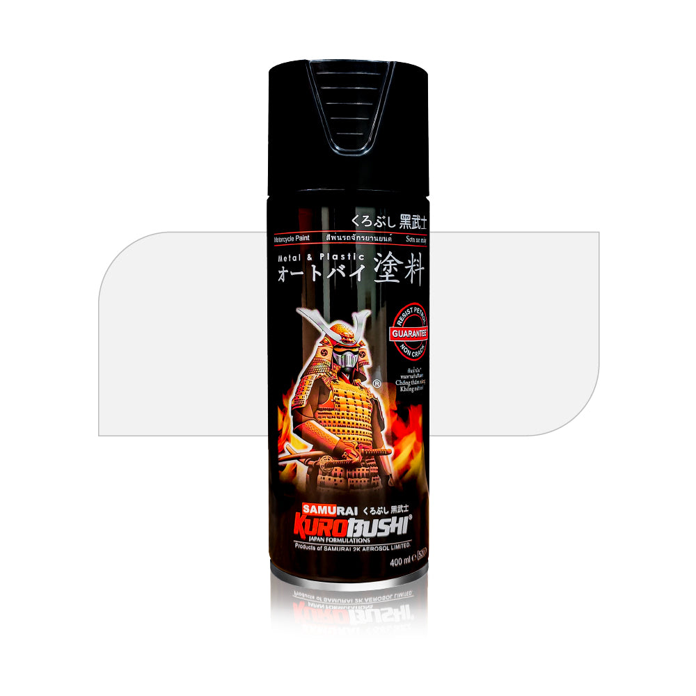 F2 Flat White aerosol spray colour by Spray N Shine, a durable automotive grade automotive colour finish for scooters, cars and motorcycles alike.