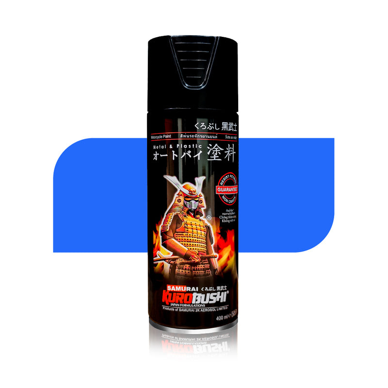 Spray N Shine Fluorescent Blue 58 spray paint, a vibrant fluorescent colour shade for cars, bikes and two-wheelers, ideal for touch-up and full body.