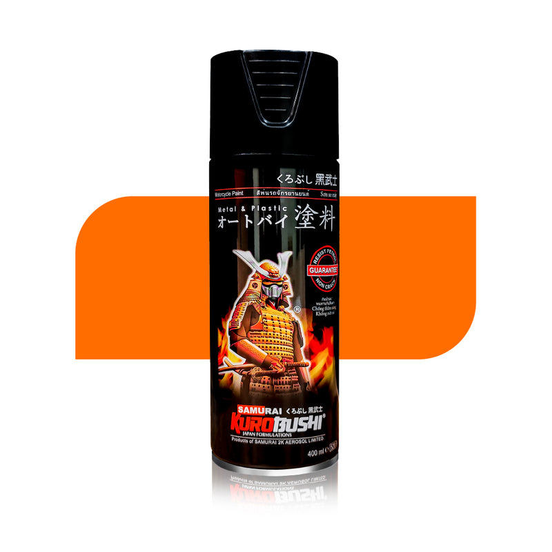 Spray N Shine offers Fluorescent Orange 55, a rich fluorescent colour spray paint for bikes and cars, perfect for professional and DIY body.