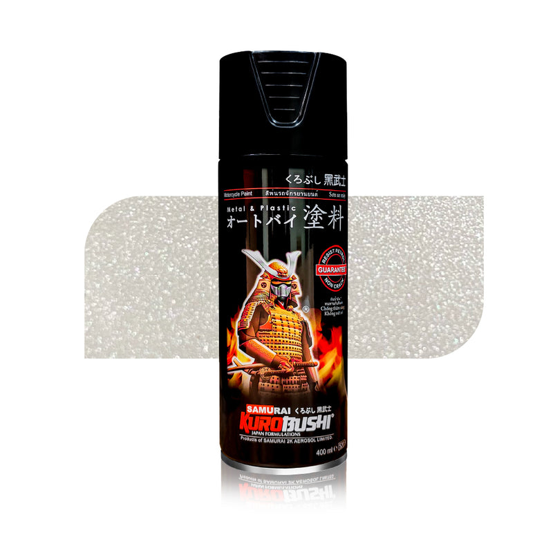 Spray N Shine H196 Pearl White spray paint, a vibrant pearl metallic colour shade for cars, bikes and two-wheelers, ideal for touch-up and full body.