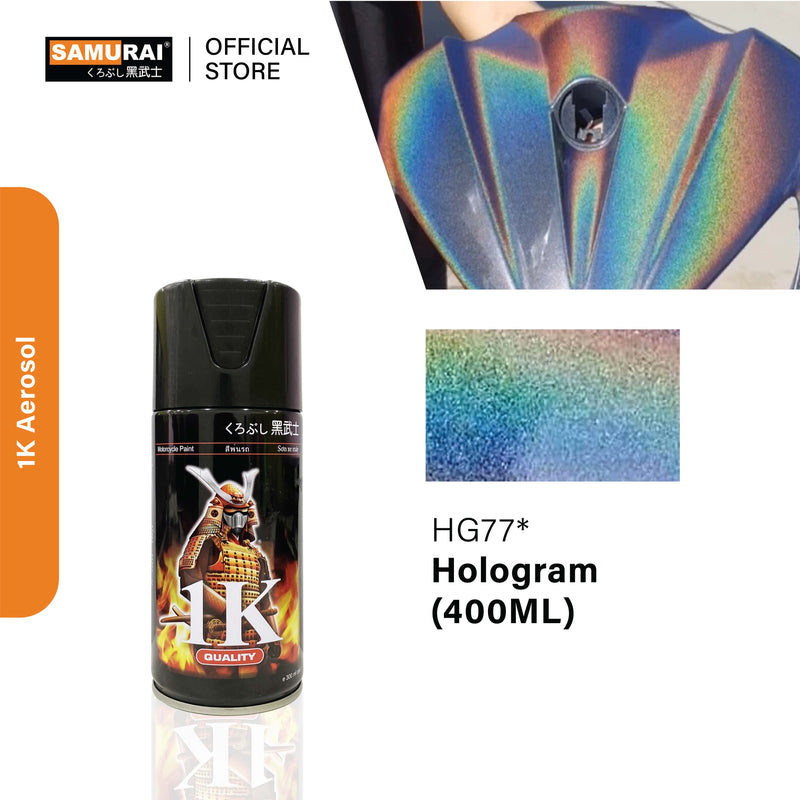 Buy Hologram HG77 by Spray N Shine, a high-quality hologram effect clear coat spray used for professional automotive refinishing and touch-up repair.
