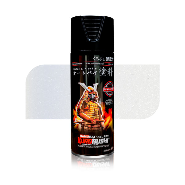 Buy K430 Ninja White spray paint from Spray N Shine, a long lasting metallic colour designed for vehicle body touch-up, repainting and restoration.