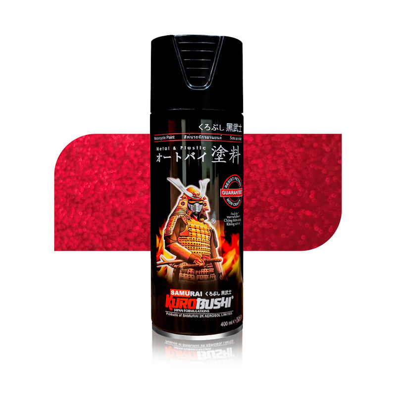 Spray N Shine S138 Bright Red spray paint, a vibrant metallic colour shade for cars, bikes and two-wheelers, ideal for touch-up and full body.