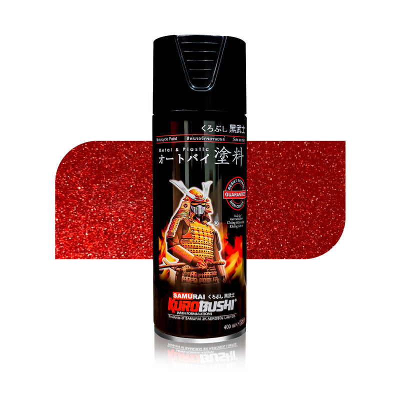 Yamaha Red 1108 aerosol spray colour by Spray N Shine, a durable automotive grade automotive colour finish for scooters, cars and motorcycles alike.