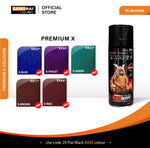 Green aerosol spray can, 400 ml, for coating and touch-ups.