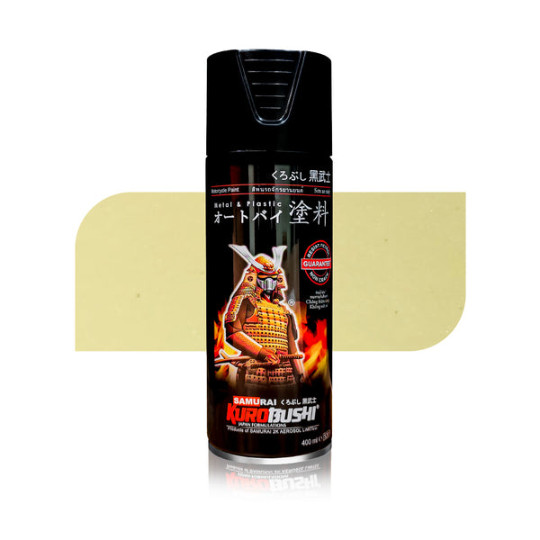 Cream White H199 aerosol spray colour by Spray N Shine, a durable automotive grade automotive colour finish for scooters, cars and motorcycles alike.