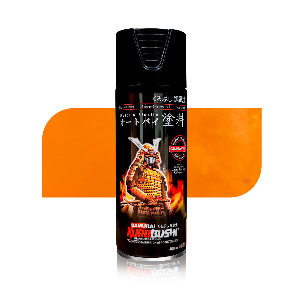 H351P Pearl Exited Orange aerosol spray colour by Spray N Shine, a durable automotive grade pearl metallic colour finish for scooters, cars and.