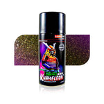 Samurai Khameleon color-changing spray paint can with a shimmering multicolor finish, designed for motorcycle, automotive, and metal surfaces.