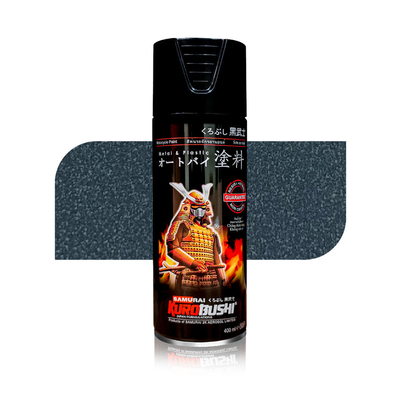 Matte Black Grey Y9494 aerosol spray colour by Spray N Shine, a durable automotive grade automotive colour finish for scooters, cars and motorcycles.