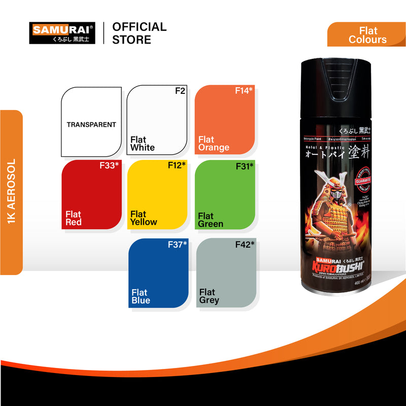 Flat white spray paint can, black canister with action-themed label