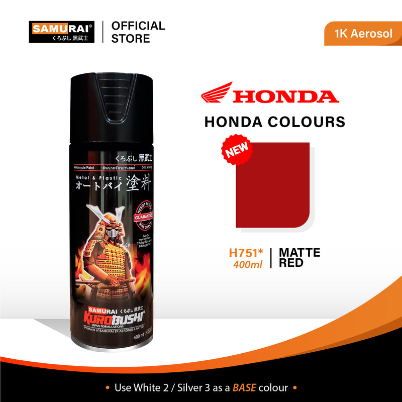 Matte red aerosol spray can with black cap and spray nozzle