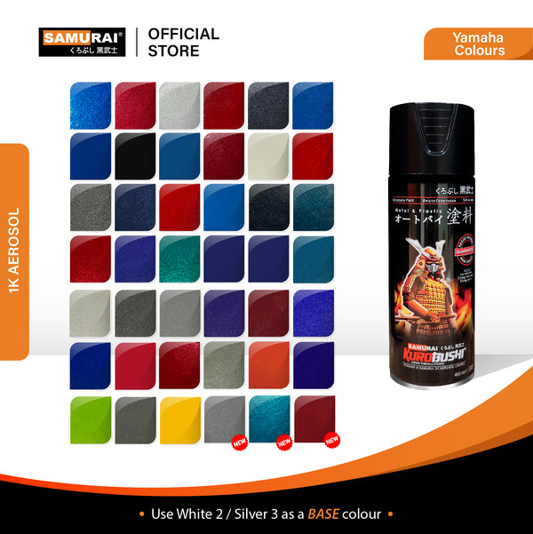 Red spray paint can with black cap and SAMURAI Kurobushi label