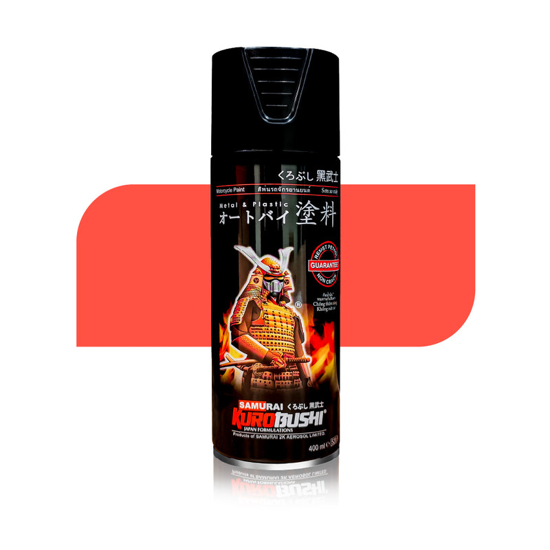 Light Scarlet 14 115 aerosol spray colour by Spray N Shine, a durable automotive grade automotive colour finish for scooters, cars and motorcycles.
