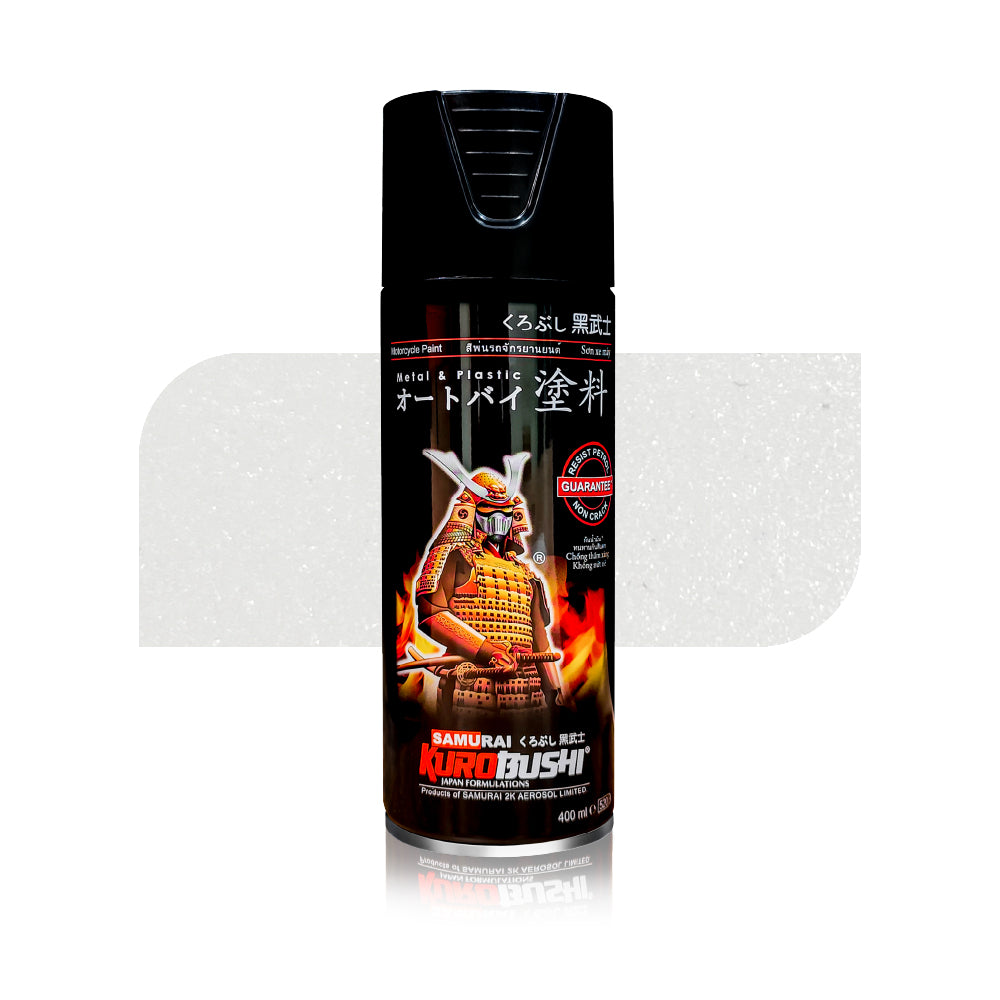 Starlight Silver H111 aerosol spray colour by Spray N Shine, a durable automotive grade automotive colour finish for scooters, cars and motorcycles.