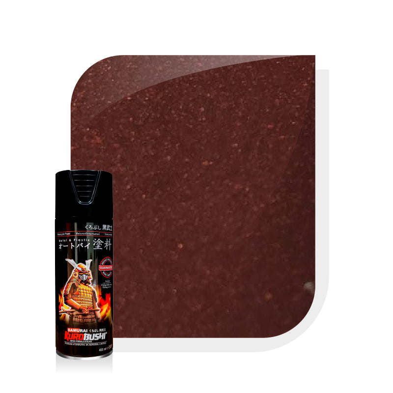 Brown textured color swatch panel with rounded corner