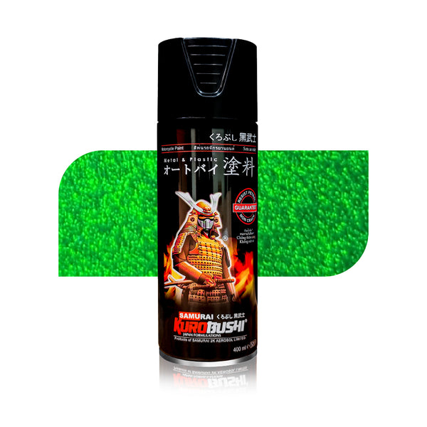 Black spray paint can with colorful label and barcode sticker